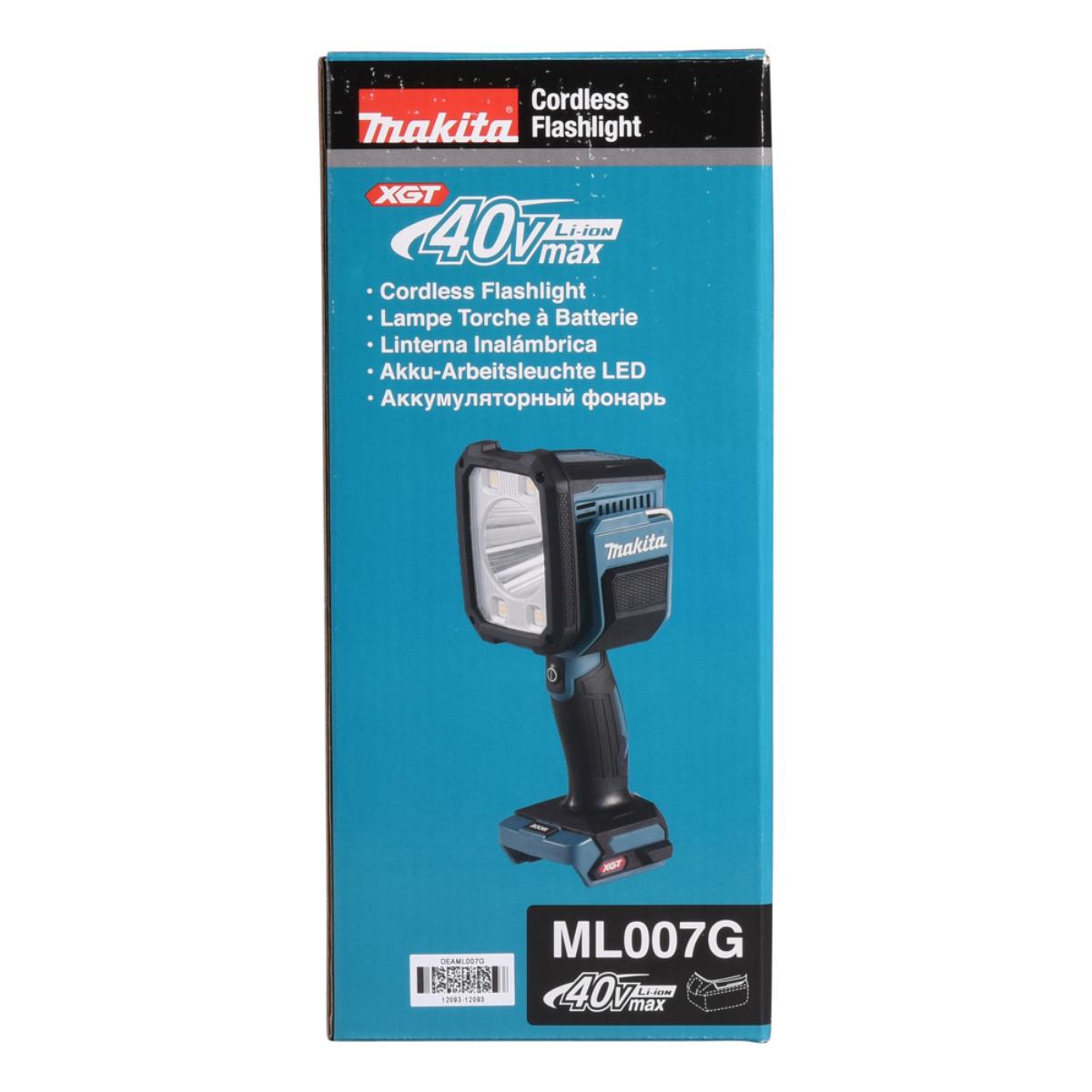 Makita LED-Akku-Handstrahler 40V max. - 82.000 lx - 1.250 lm - ML007G