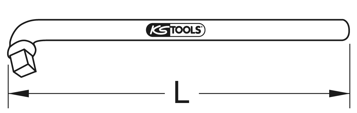 KS Tools BRONZEplus Winkelgriff 3/4" 300 mm 