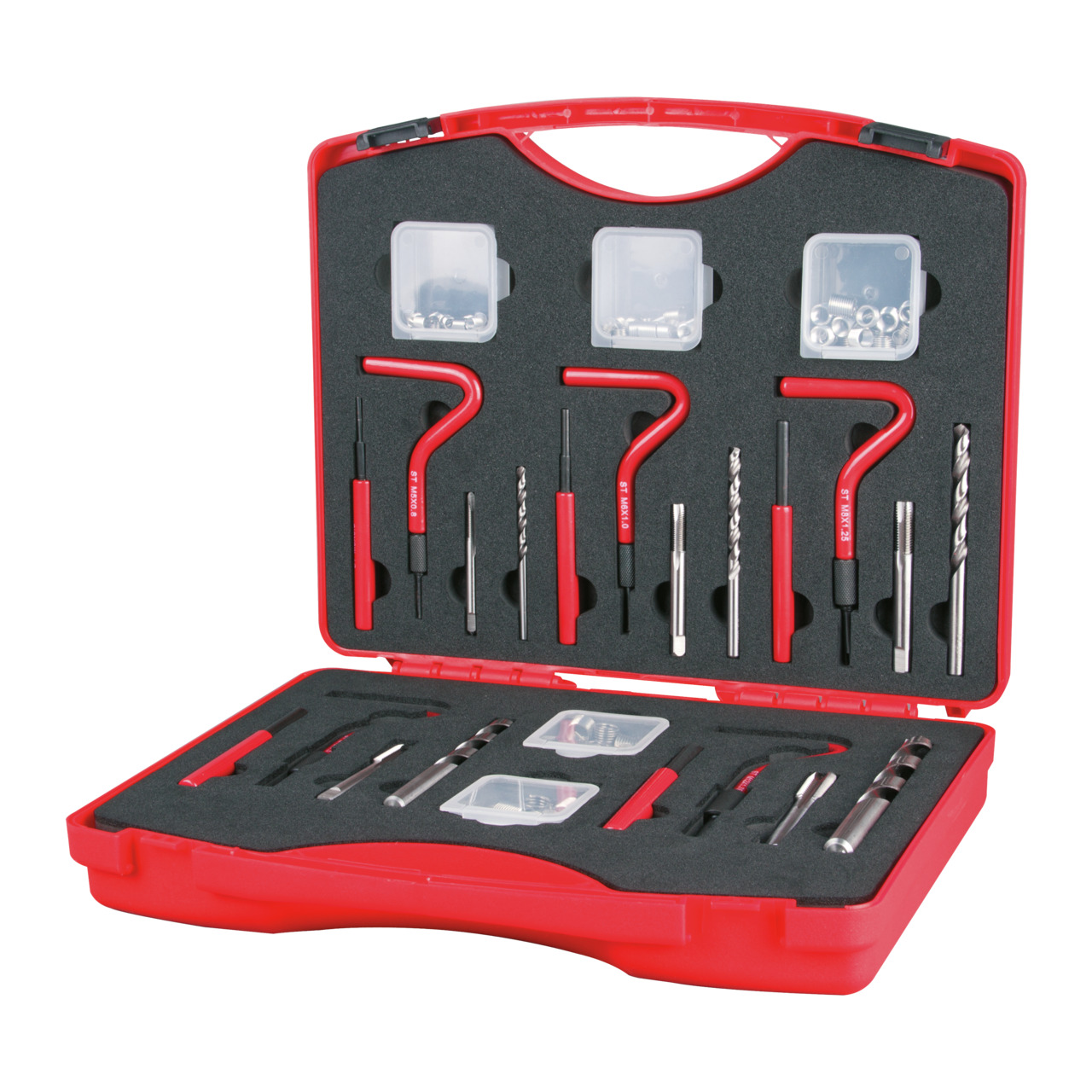 RUKO ProCoil Gewindereparatur-Sortiment M6 - M14 - 77-tlg. (Kunststoffkoffer)