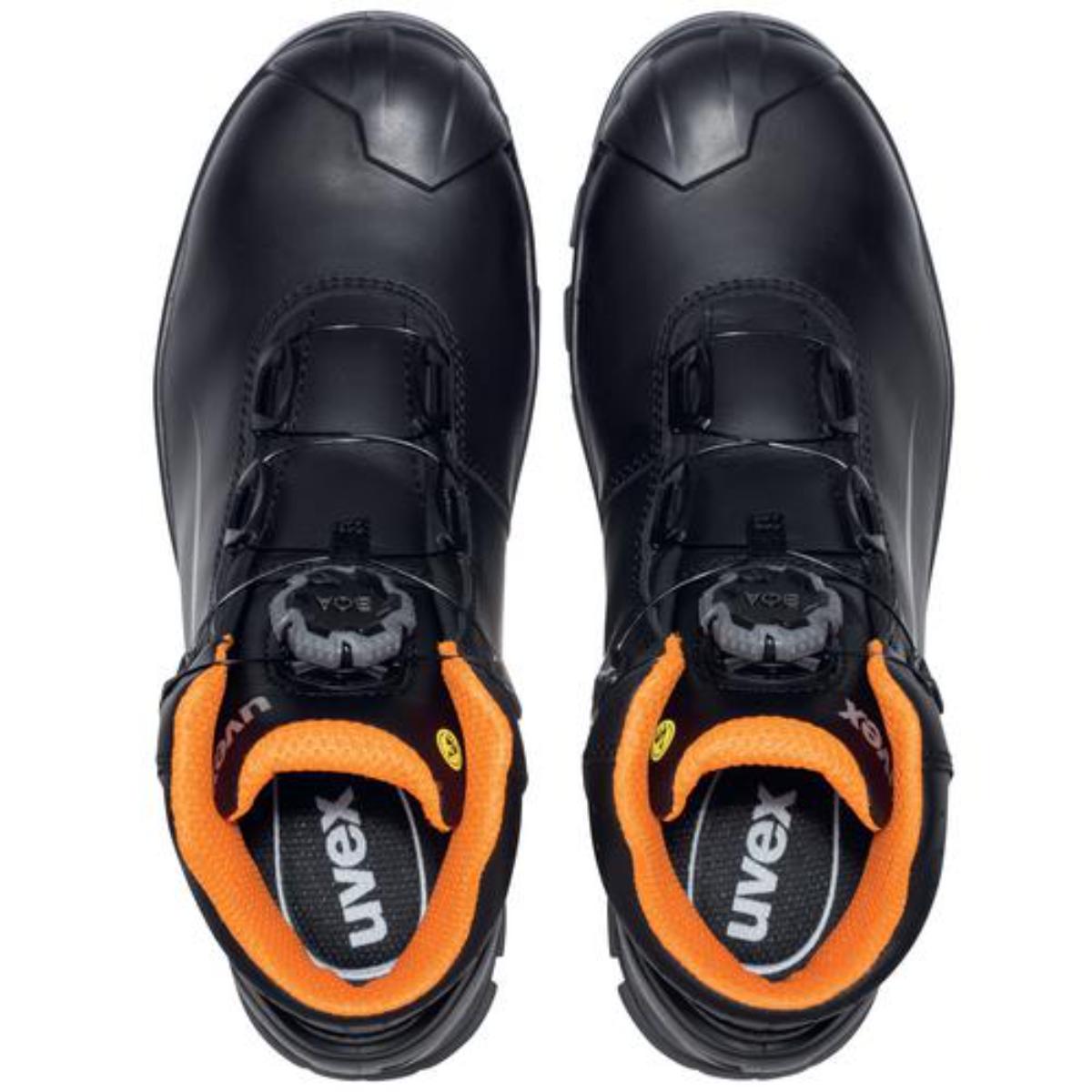 uvex 2 MACSOLE Sicherheitsschuh Stiefel S3, schwarz/orange