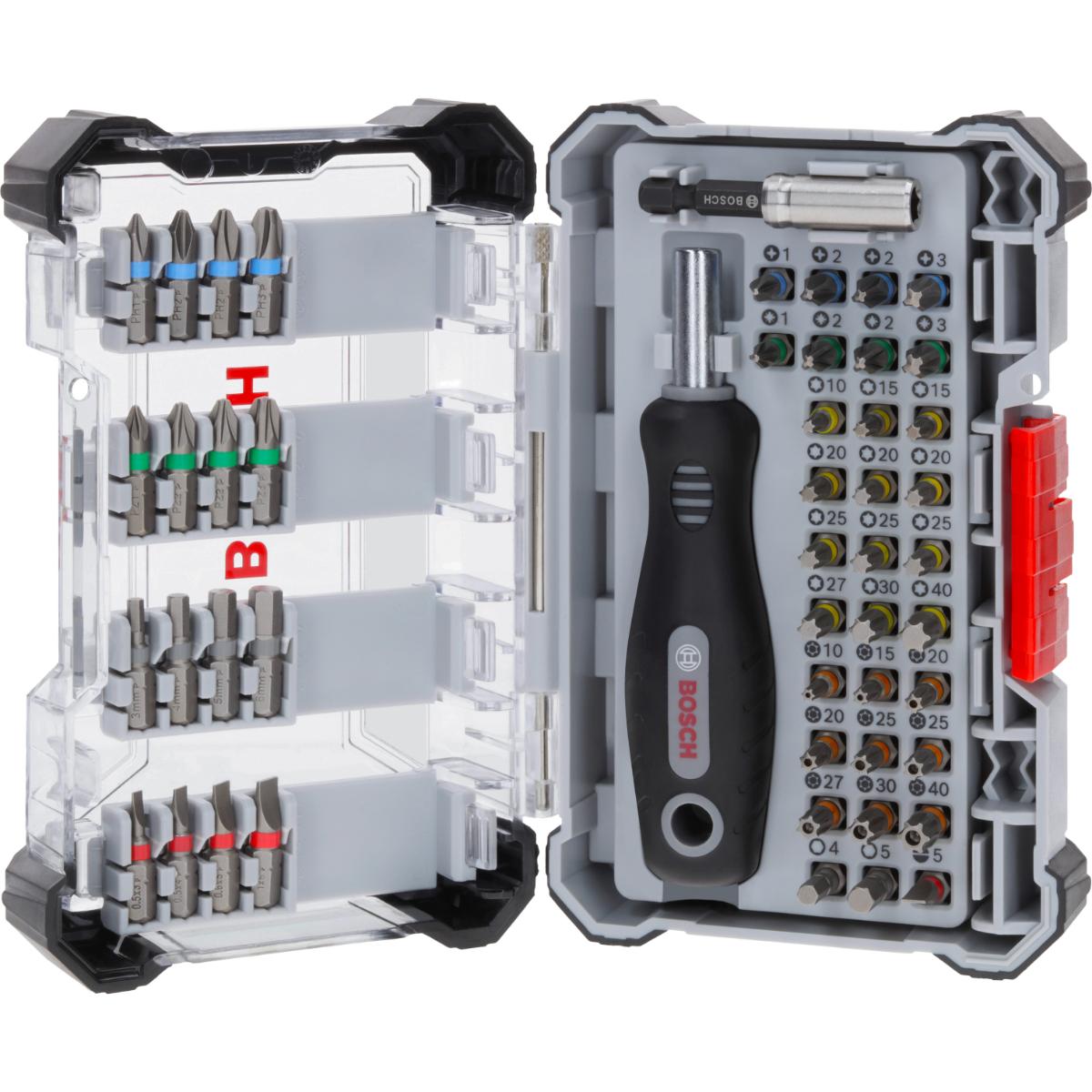 Bosch Extra Hard Schrauberbitsatz, 50-teiliges Set