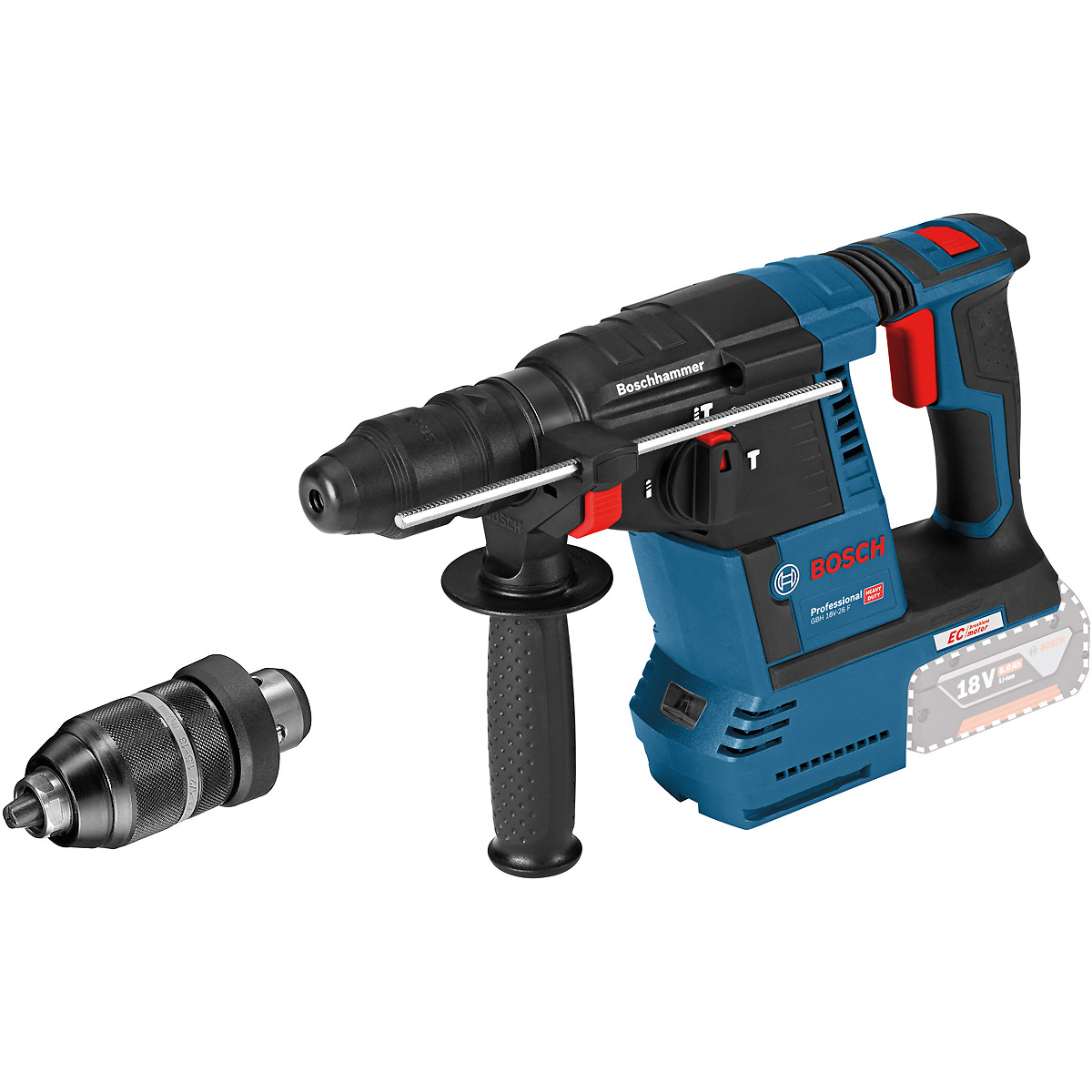 Bosch Akku-Bohrhammer mit SDS plus GBH 18V-26 F, Solo Version