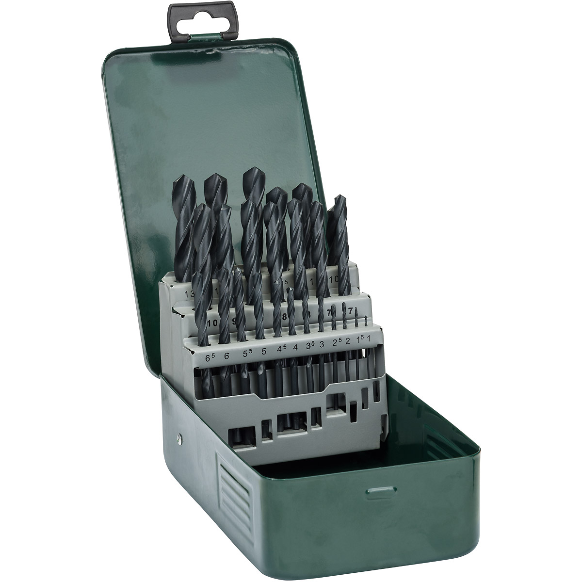 Bosch Metallbohrer-Set HSS-R, 25-teilig, 1 - 13 mm, Metallkassette