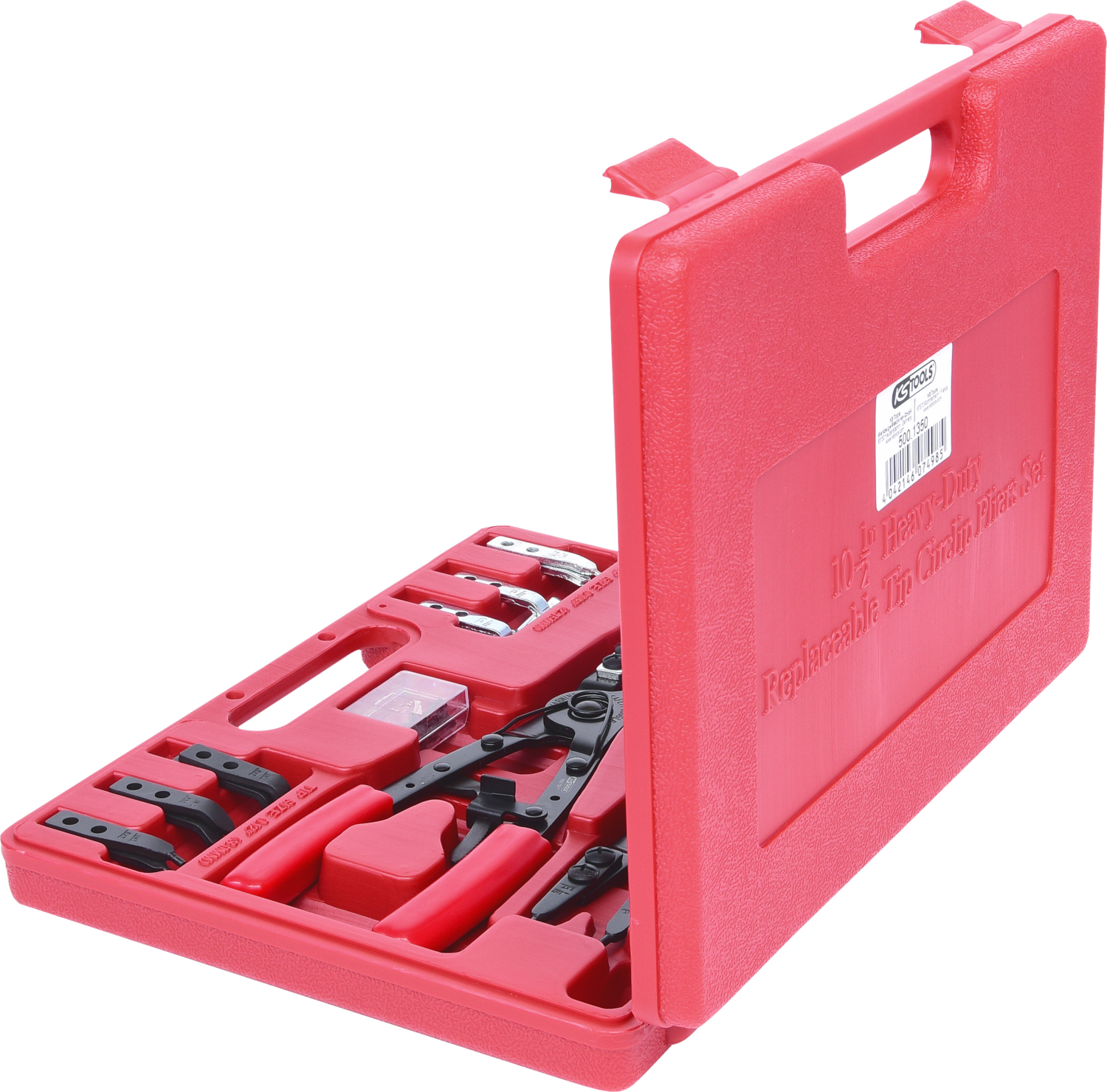 KS Tools Sicherungszangen-Satz mit Ratschenfunktion, 20-tlg