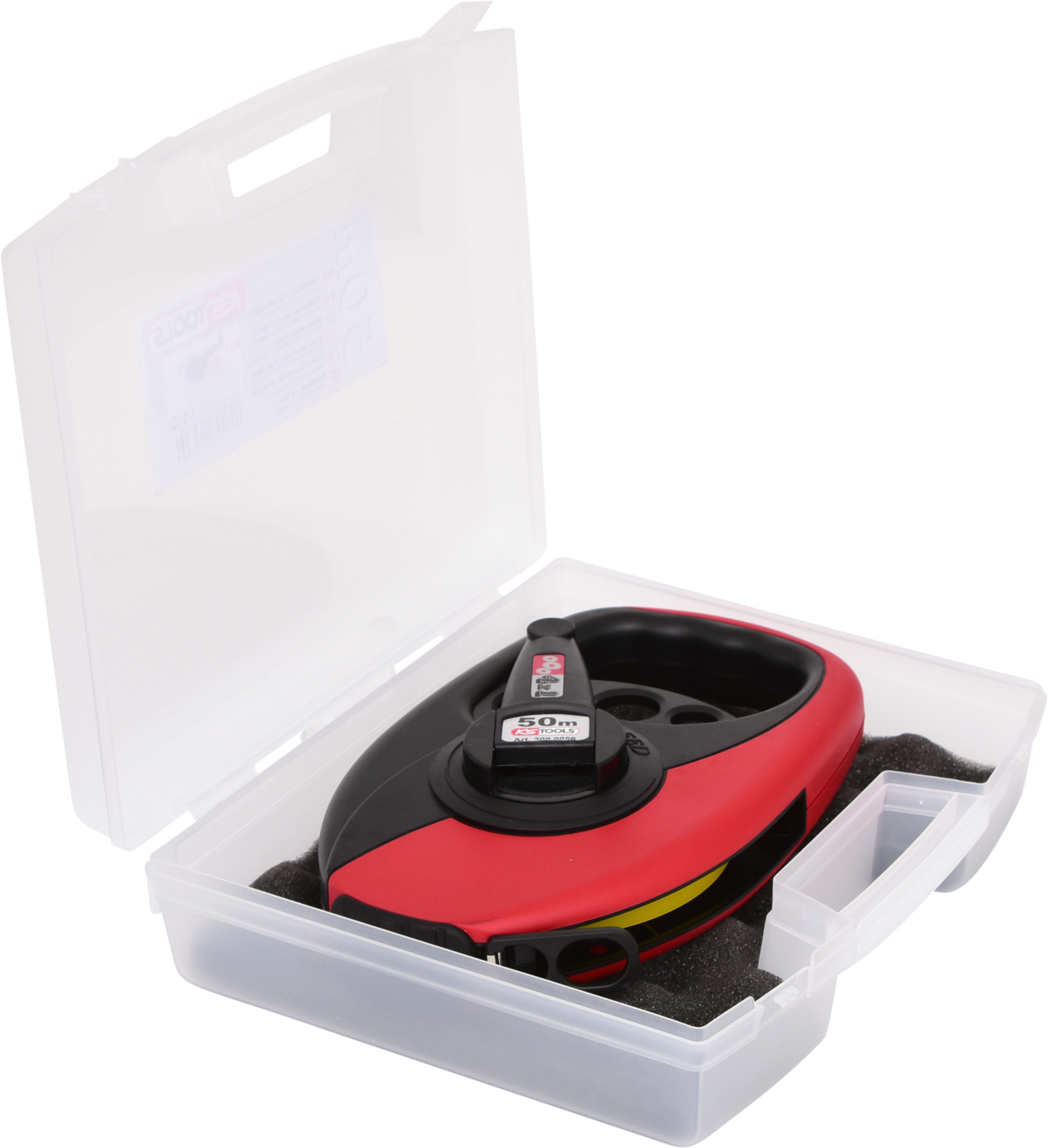 KS Tools Rahmenbandmaß mit gelbem Stahlband, Kunststoffgehäuse