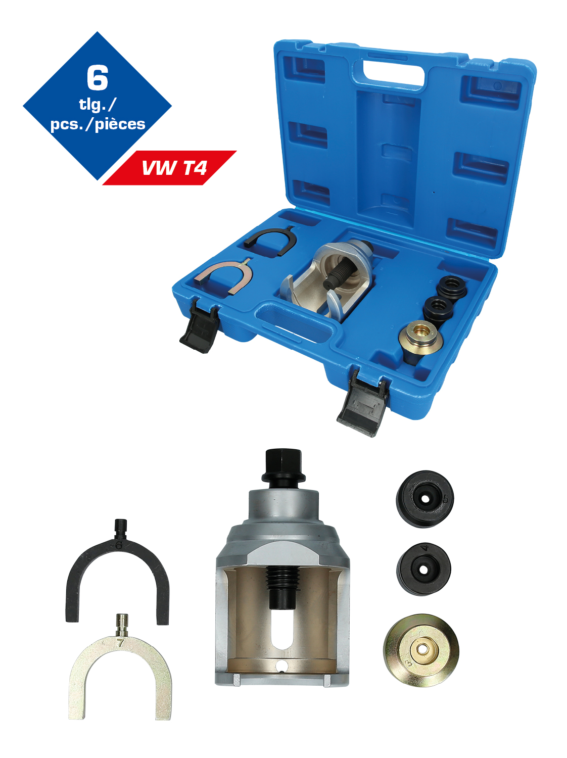 Brilliant Tools Traggelenk-Werkzeug-Satz, VW T4, 6-tlg - BT661050