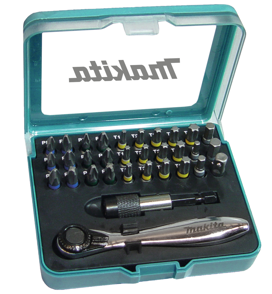 Makita Ratschen-Bit-Set, 32-teilig - PH, PZ, T, H  - P-79790