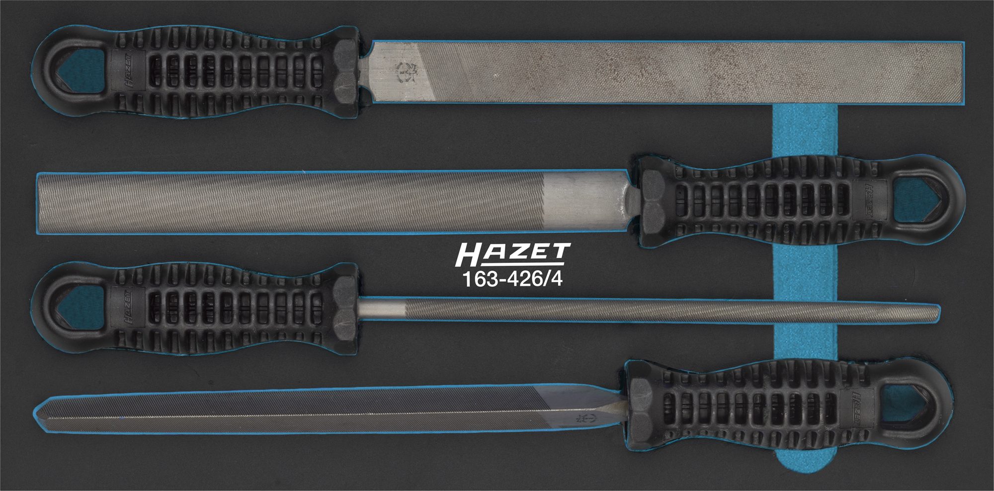 HAZET Feilen-Satz Einlage 4-teilig