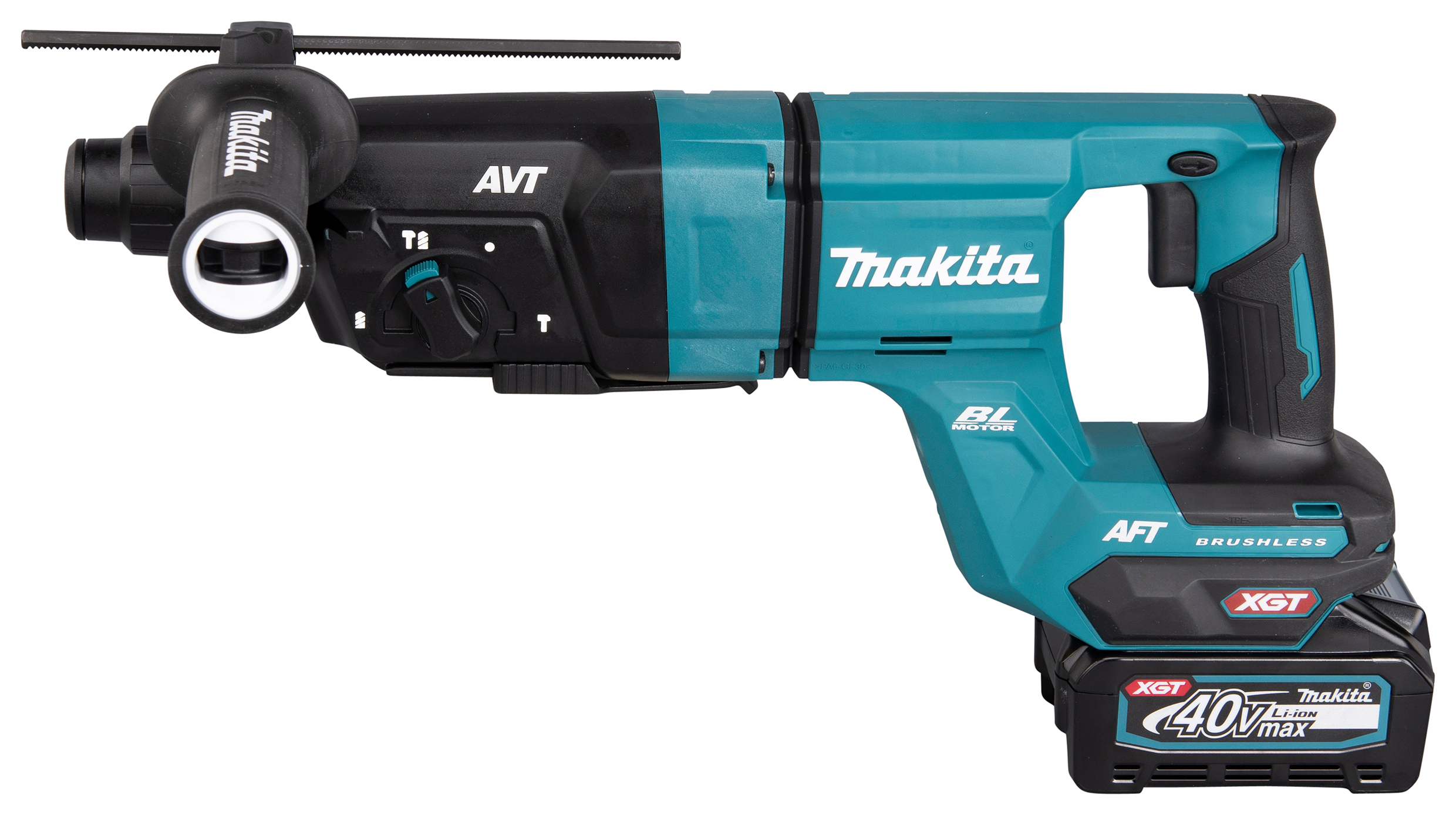 Makita Akku-Kombihammer SDS-PLUS 40V  / 4,0 Ah, 2 Akkus + Ladegerät im Transportkoffer - HR007GM201