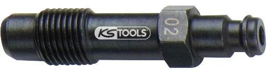 KS Tools Glühkerzen Adapter, M12x1,25 mit Außengewinde, Länge 55 mm