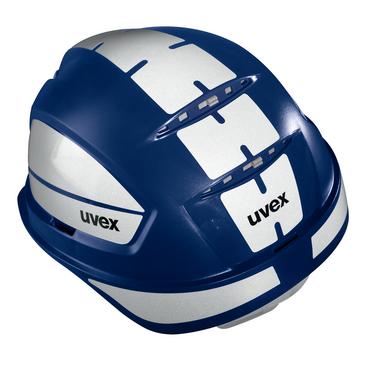 uvex pheos S-KR Schutzhelm mit Reflexset L - mit Lüftung - mit Drehradsystem - gekürztem Schirm 