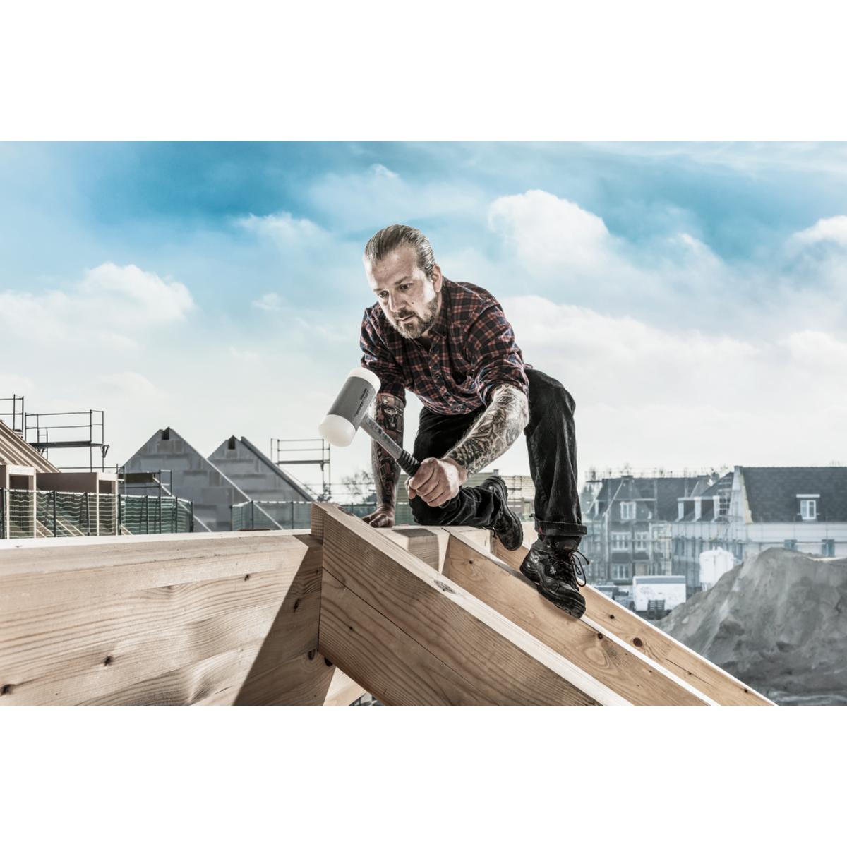 HALDER SUPERCRAFT - Schonhammer rückschlagfrei mit bruchsicherem Stahlrohrstiel, Nylon