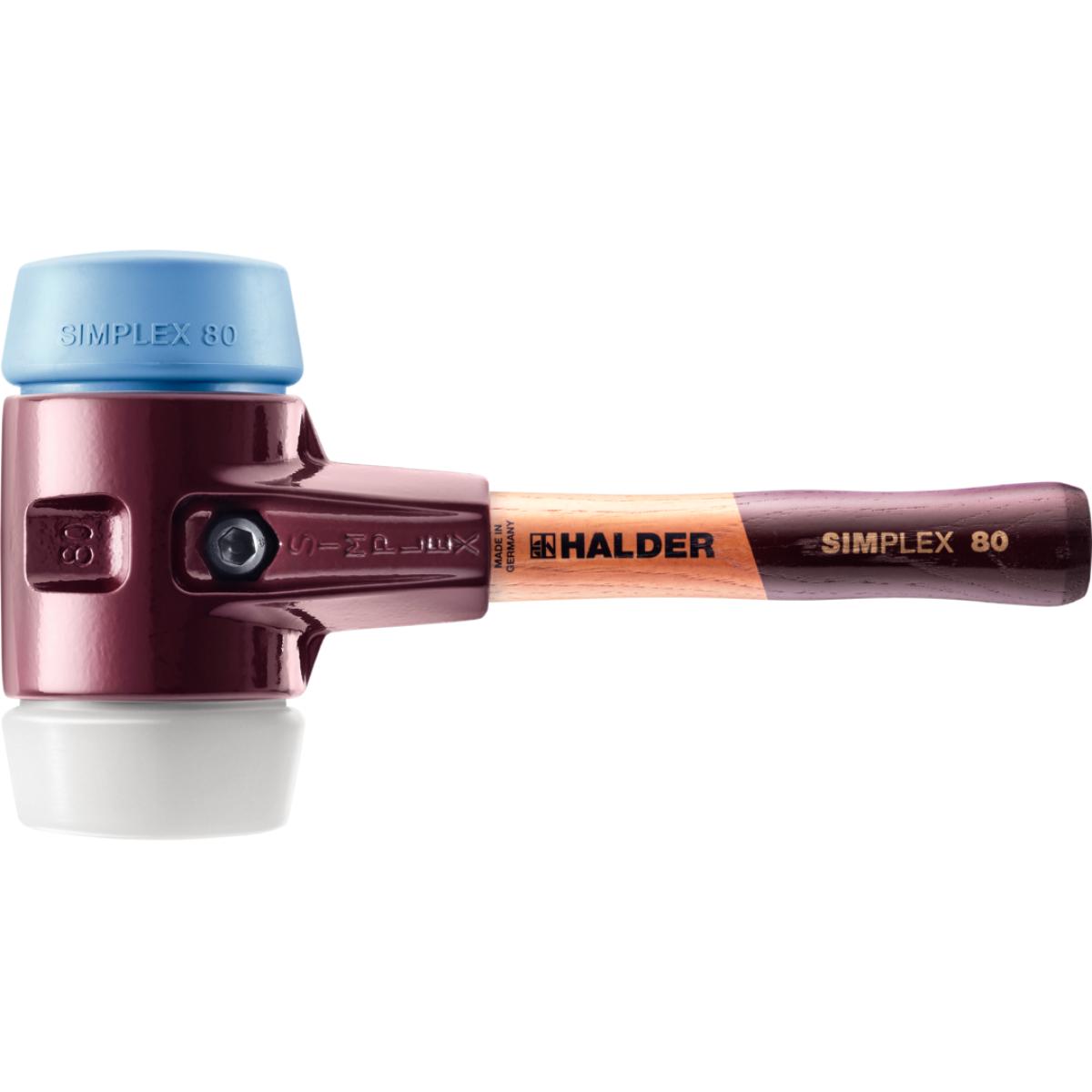 HALDER SIMPLEX - Schonhammer mit TE-Gehäuse und Holzstiel, Superplastik / TPE-soft