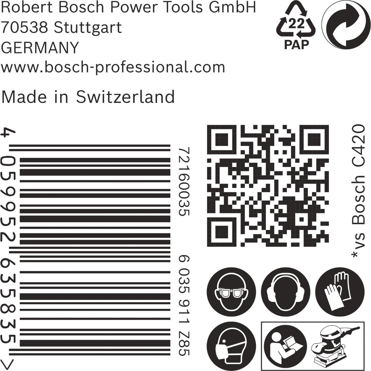 Bosch EXPERT M480 Schleifnetz, 80 x 133 mm, 50 Stück