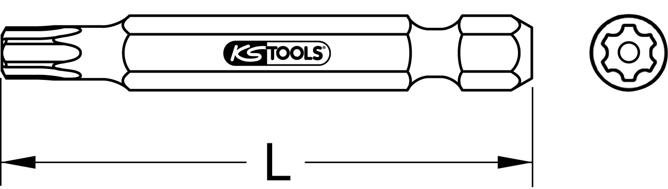 KS Tools 1/4" Torx PLUS Bit