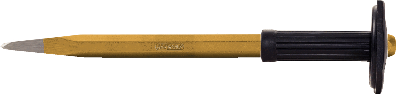 KS Tools Spitzmeißel mit Handschutzgriff, 8-kant