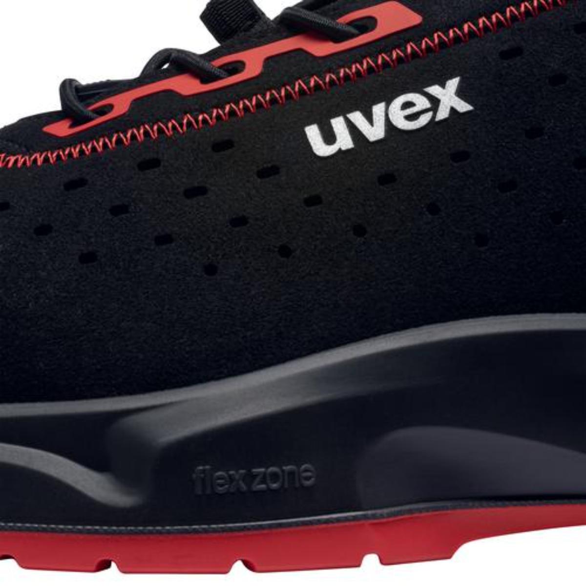 uvex 1 x-craft Sicherheitsschuh Halbschuhe S1 PL, schwarz