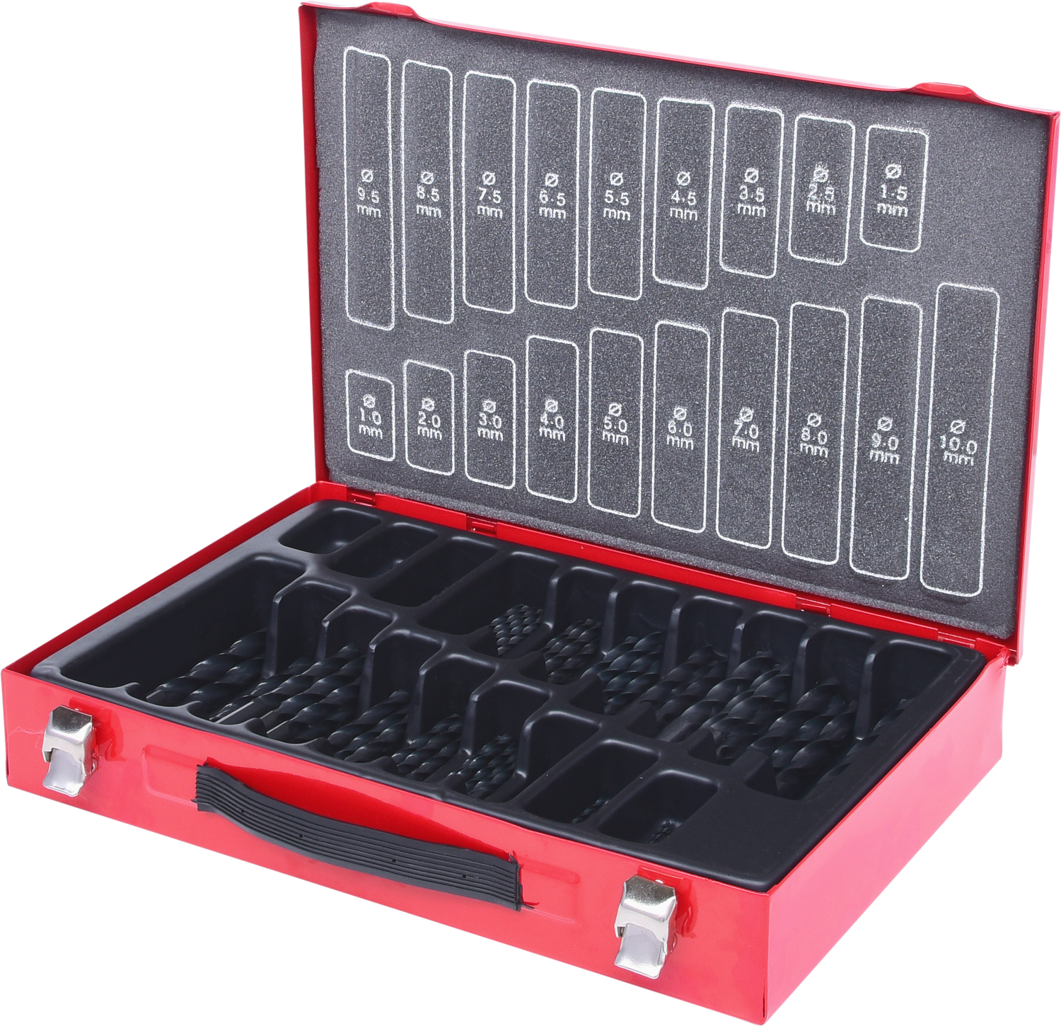 KS Tools HSS-R Spiralbohrer-Satz, 170-tlg, 1-10mm