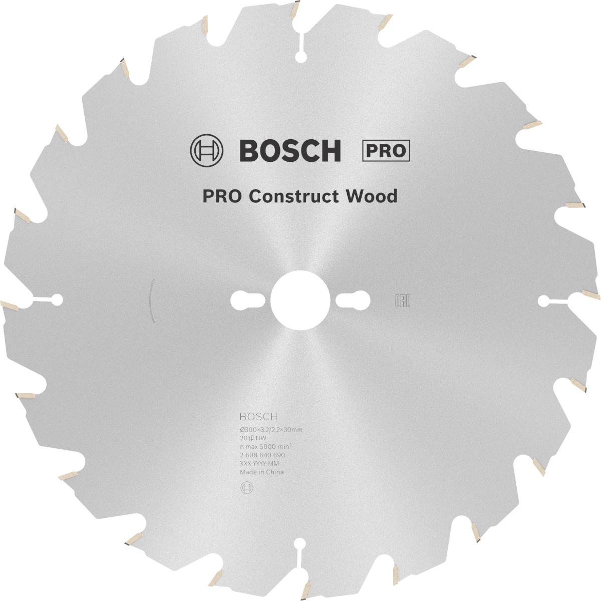 Bosch PRO Kreissägeblatt Construct Wood für Tischkreissägen