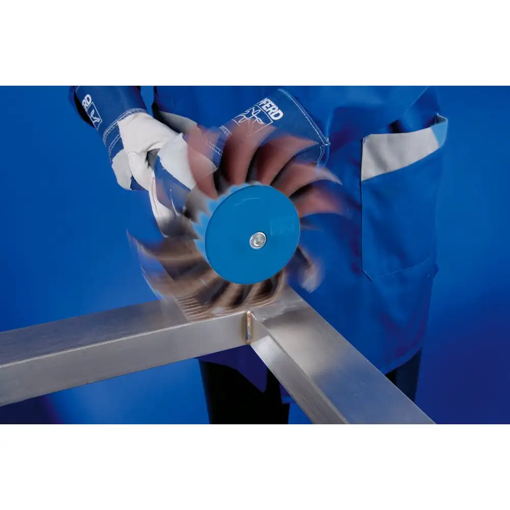 PFERD TOOLS POLIFLAP Schleifrad Ø 170x60mm Schaft-Ø 12 mm zum Herstellen von Oberflächenstrukturen