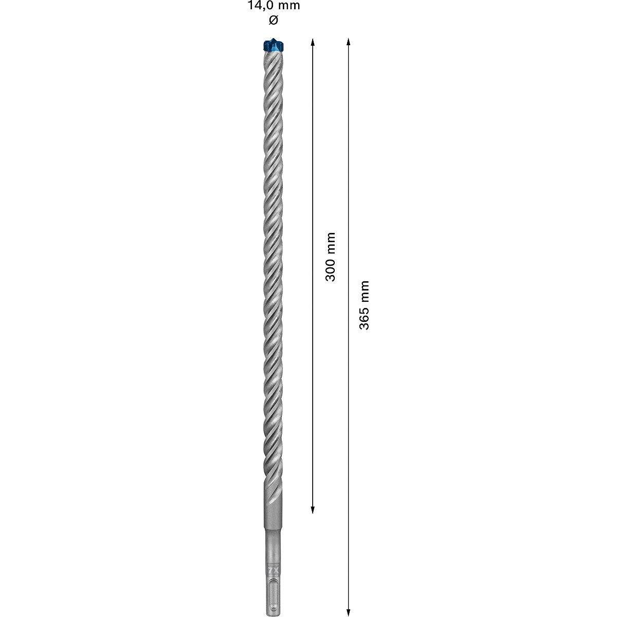Bosch EXPERT SDS plus-7X Hammerbohrer, für Bohrhämmer ø 14 mm