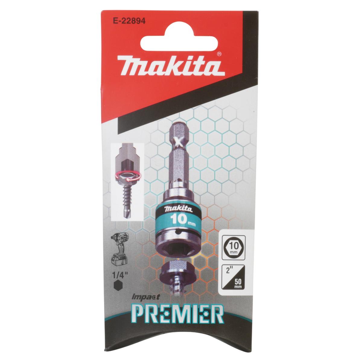 Makita Torsion Steckschlüssel 10mm Impact Premier 1/4 Zoll - SW10 - Aufsteckring - Impact Premier