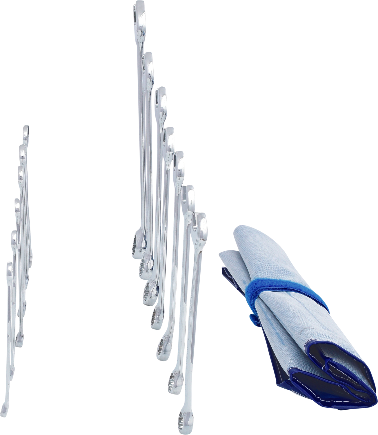 KS Tools CHROMEplus Ringmaulschlüssel-Satz, abgewinkelt, 13-tlg