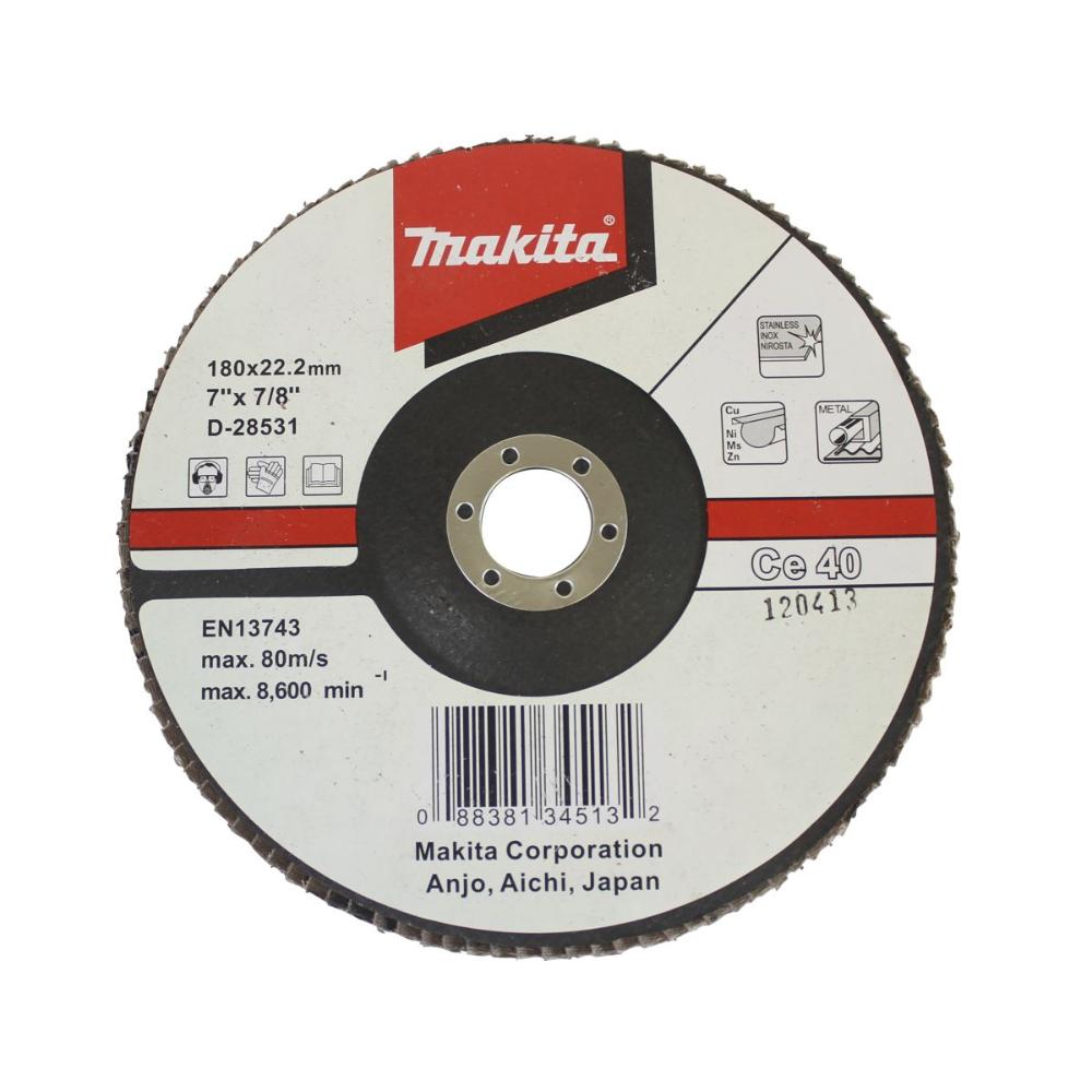Makita Fächerschleifscheibe 180mm 140F - D-28531