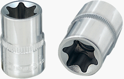KS Tools 1/4" CHROMEplus Torx-E-Stecknuss