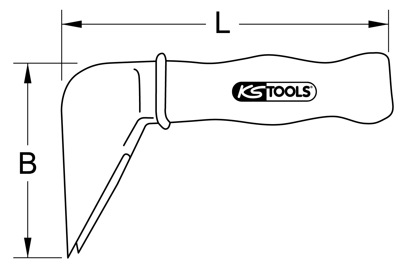 KS Tools Montagegriff mit Schutzisolierung