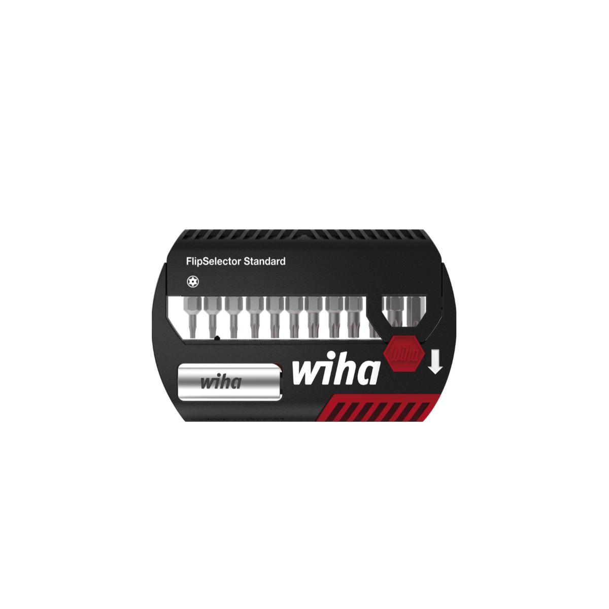 Wiha Bit Set FlipSelector Standard 25 mm TORX Tamper Resistant 13-teilges Set 1/4 zoll C6,3