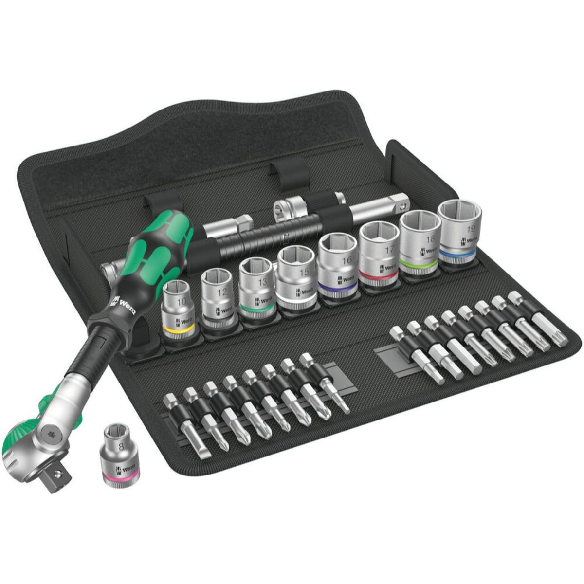 Wera 8100 SB 6 Zyklop Speed-Knarrensatz, 3/8"-Antrieb, metrisch, 29-teilig