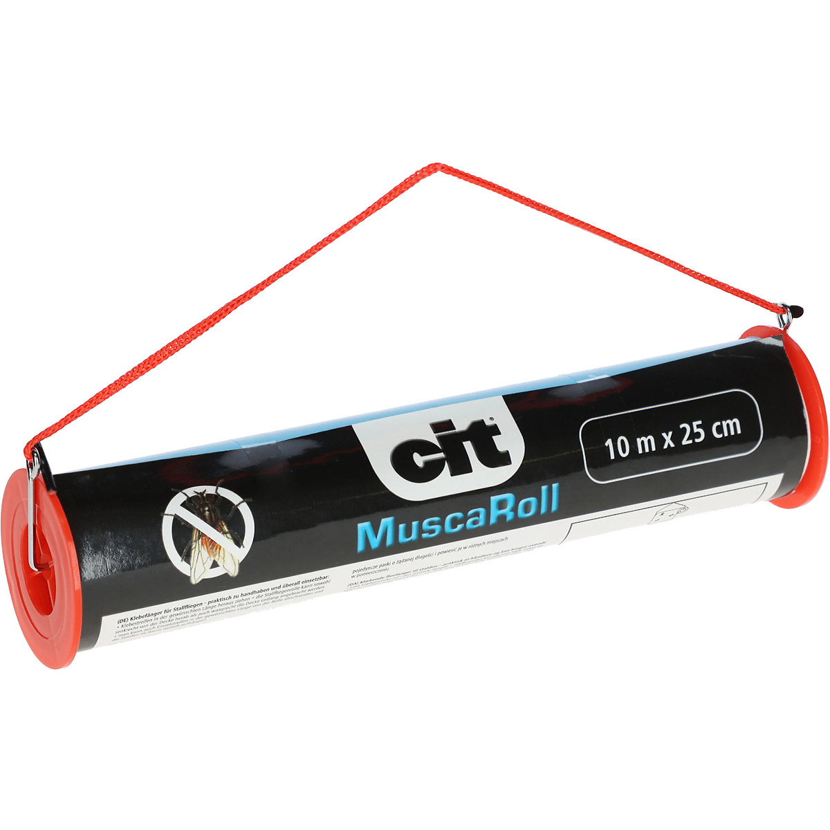 Kerbl CIT Fliegenrolle MuscaRoll, Halteschnur, 10m x 25cm