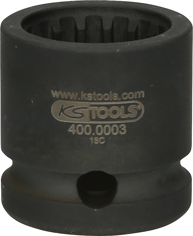KS Tools 1/2" Spezial Stecknuss mit Sonderprofil, phosphatiert, 30 mm