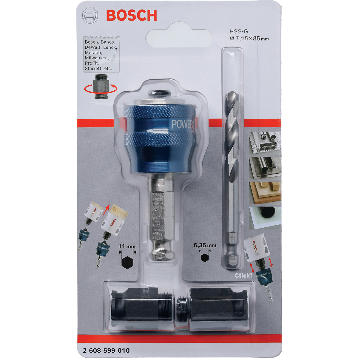 Bosch Power-Change-Adapter, 9,5-mm (3/8?)-Sechskantaufnahmeschaft