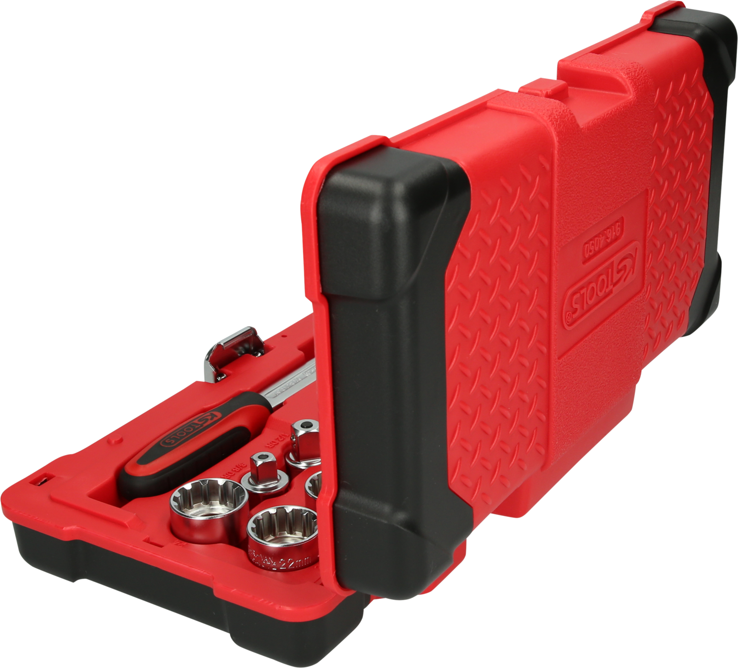 KS Tools 3/8"+1/2" TRIPLEplus Durchgangs-Steckschlüssel-Satz, 17-tlg