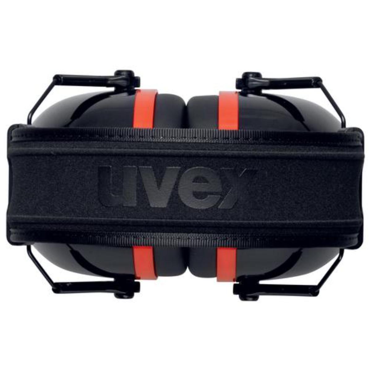 uvex K30 Kapselgehörschutz schwarz/ rot SNR 36 dB