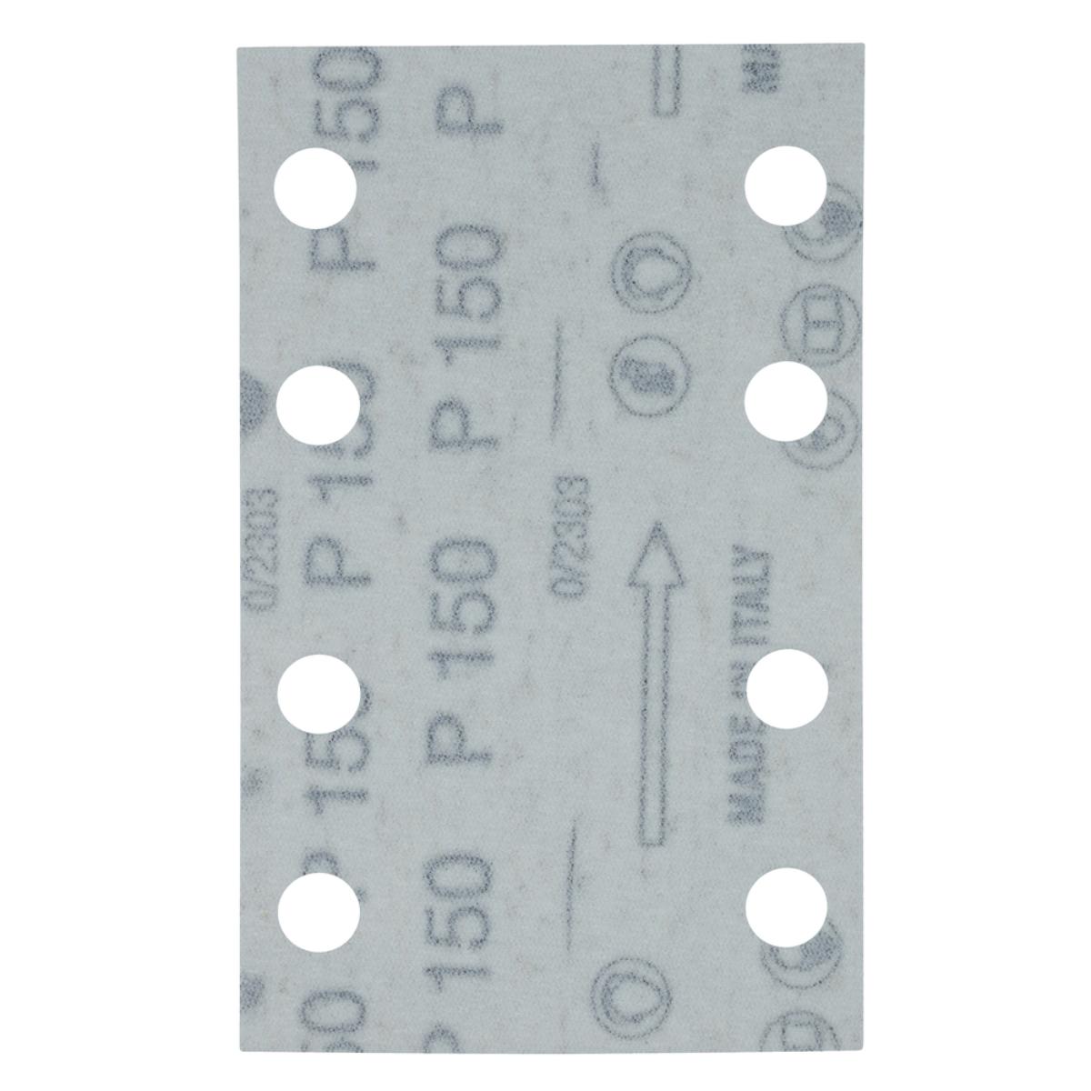 Makita Schleifpapier 80x130mm, Körnung A150,Klett, 8 Loch, 10 Stück