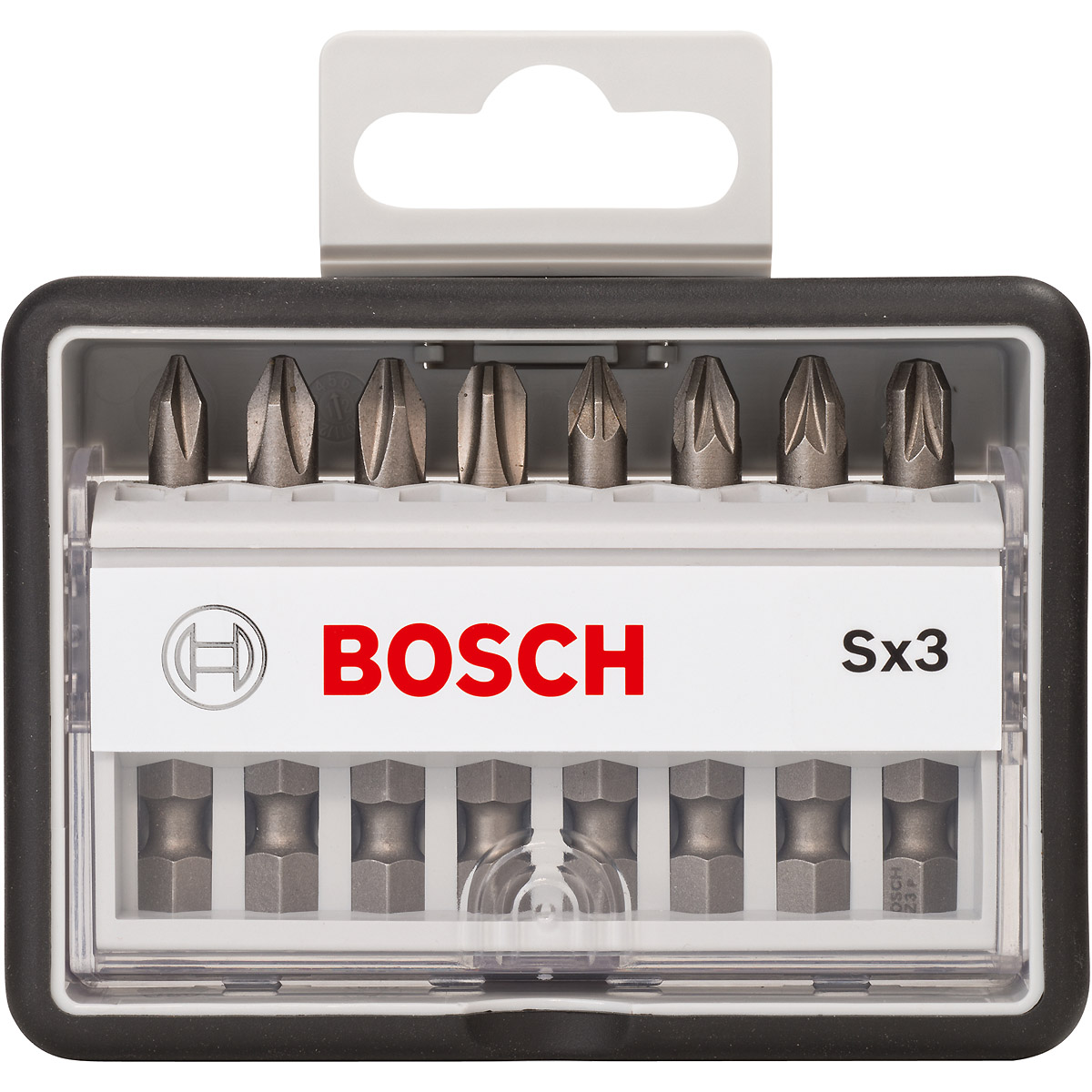Bosch Schrauberbit-Set Robust Line Sx Extra-Hart, 8-teilig, 49 mm, PH, PZ