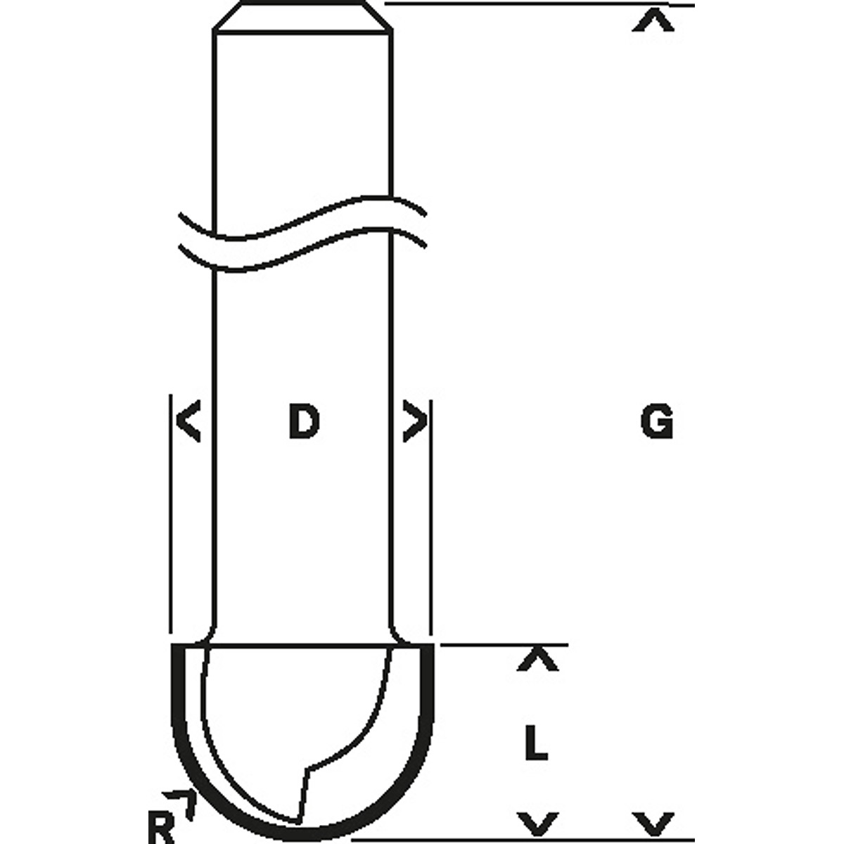 Bosch PRO Hohlkehlenfräser, Standard for Wood zöllig