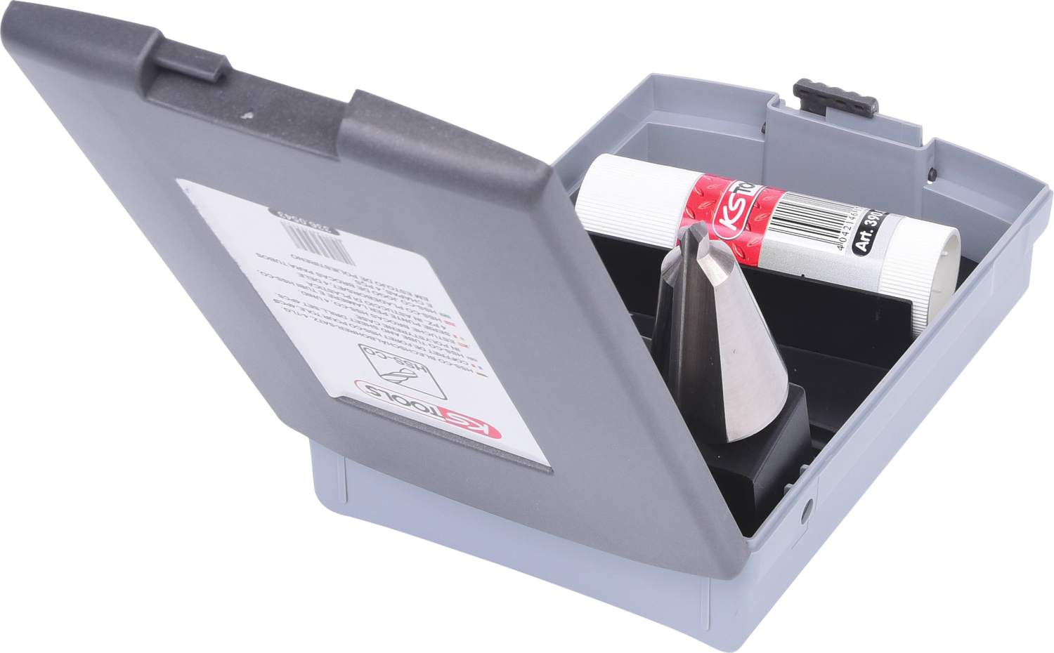 KS Tools HSS Co Blechschälbohrer-Satz, Kunststoffkassette 4-tlg