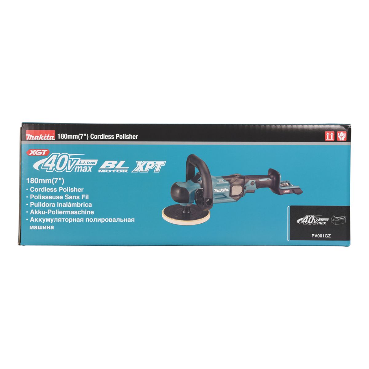 Makita Akku-Poliermaschine 40V max. (ohne Akku, ohne Ladegerät) PV001GZ