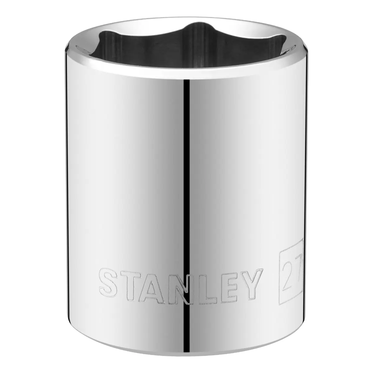 STANLEY 1/2 Zoll 6-Kant Stecknuss 27 mm mit MaxiDrive-Profil