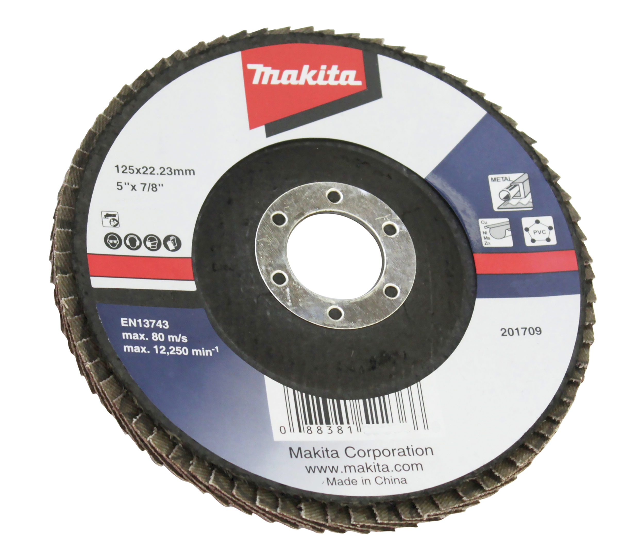 Makita Fächerschleifscheibe 125mm A60 - D-63482