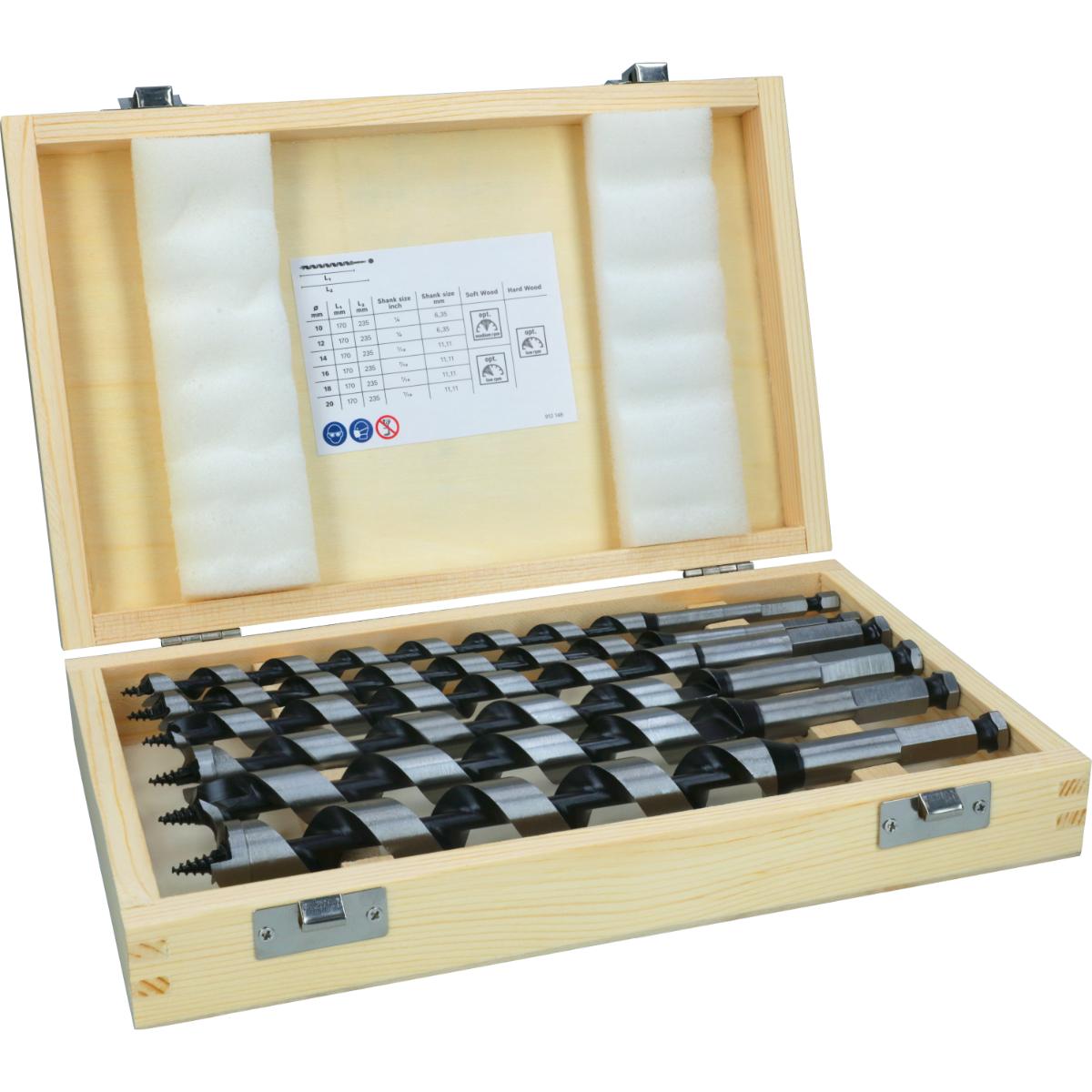 Bosch PRO Schlangenbohrer-Set, 6-teilig, 10 - 20 mm, 160 mm, 235 mm
