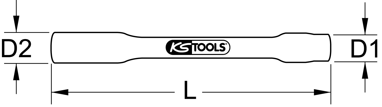 KS Tools 1/2" Stecknuss mit Schutzisolierung, XL, lang