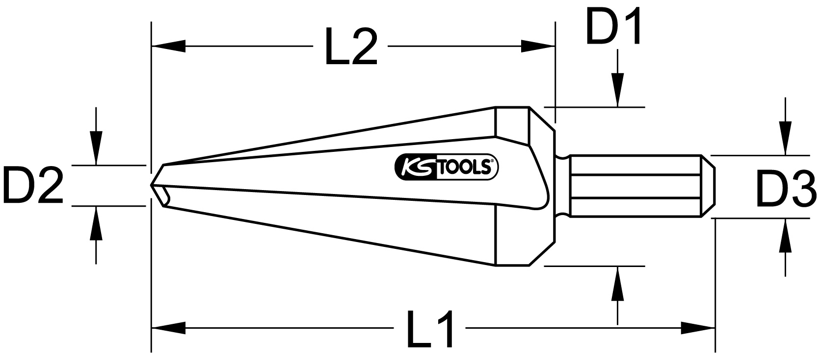 KS Tools HSS TiN Blechschälbohrer