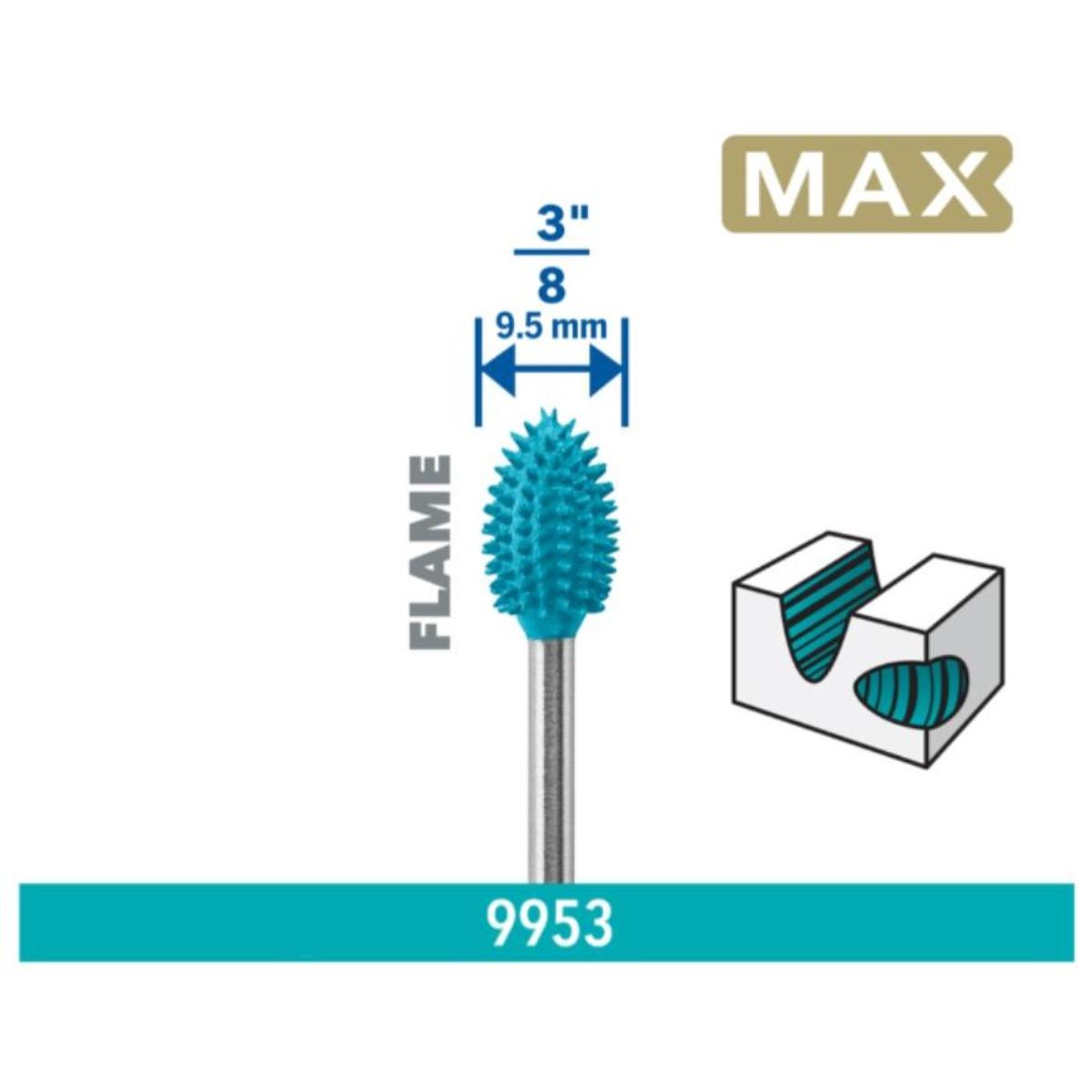 DREMEL MAX Power Carving Fräser, flammenförmig