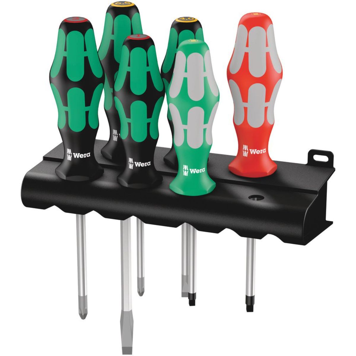 Wera 334/368/6 Schraubendrehersatz + Rack, 6-teilig