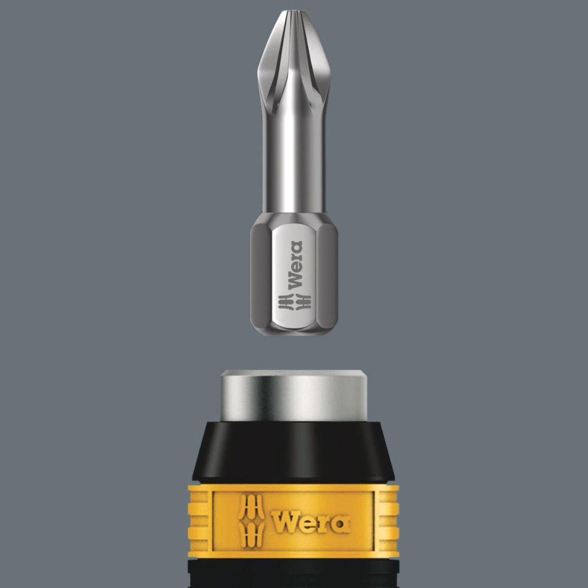 Wera Serie 7400 ESD Kraftform Drehmomentschraubendreher + Rapidaptor Schnellwechselfutter